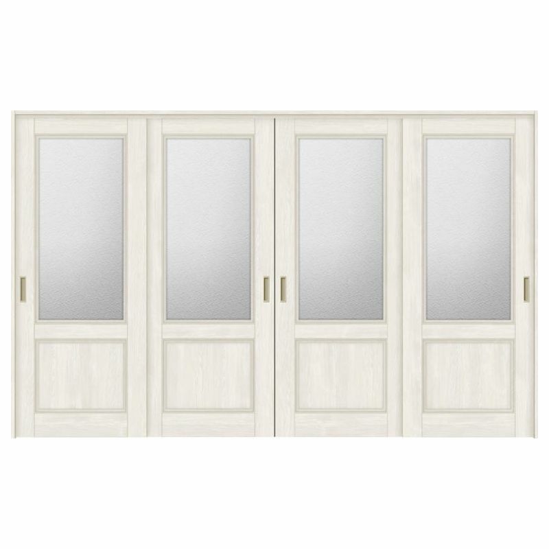 オーダーサイズ リクシル ラシッサＳ 可動間仕切り 上吊方式 引違い戸4枚建 ASMHF-LGY ノンケーシング枠 W2149～3949mm×Ｈ1750～2425mm