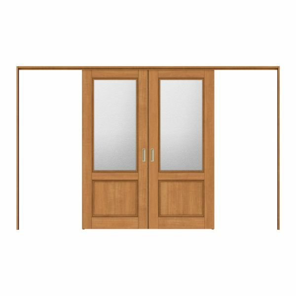 オーダーサイズ リクシル ラシッサＳ 可動間仕切り 上吊方式 引分け戸 ASMWH-LGY ノンケーシング枠 W2149～3949mm×Ｈ1750～2425mm