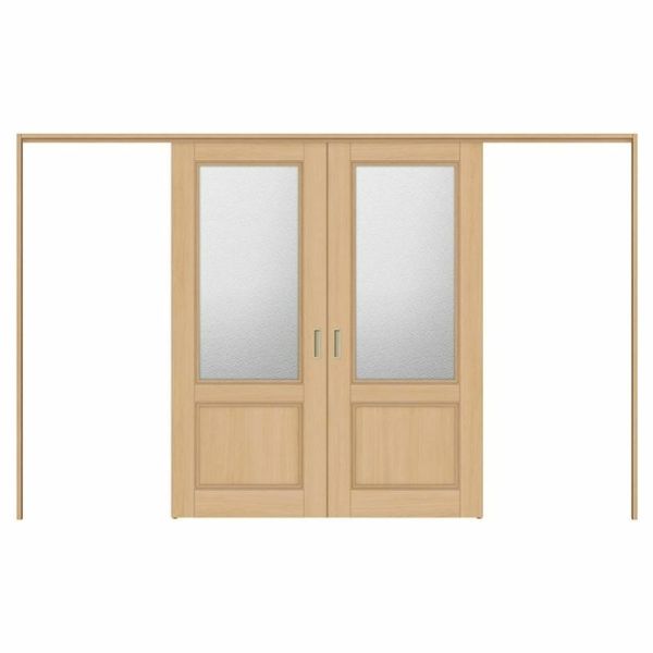 オーダーサイズ リクシル ラシッサＳ 可動間仕切り 上吊方式 引分け戸 ASMWH-LGY ケーシング付枠 W2149～3949mm×Ｈ1750～2425mm