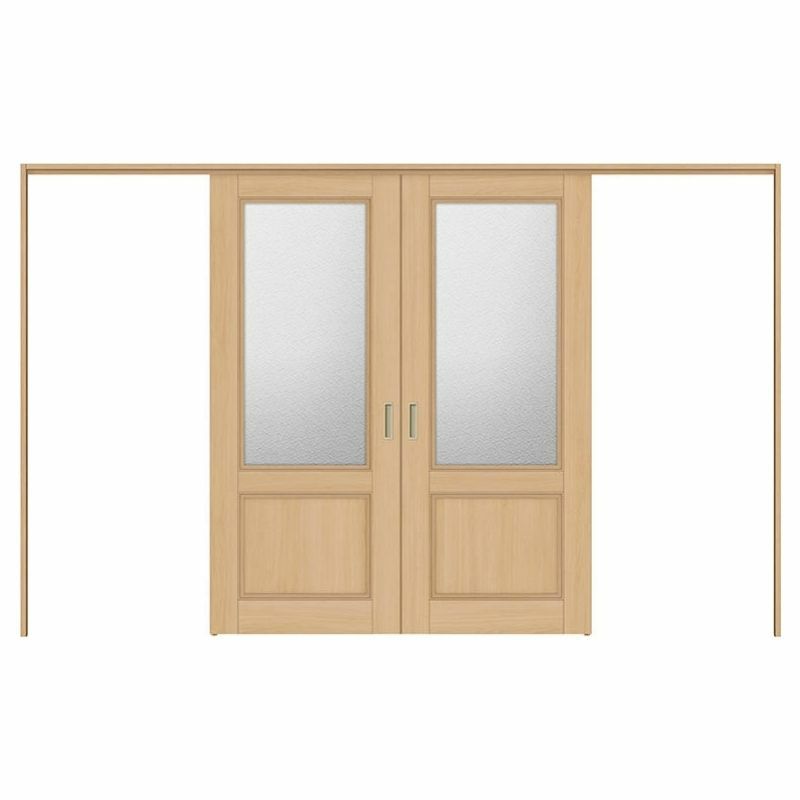 オーダーサイズ リクシル ラシッサＳ 可動間仕切り 上吊方式 引分け戸 ASMWH-LGY ケーシング付枠 W2149～3949mm×Ｈ1750～2425mm