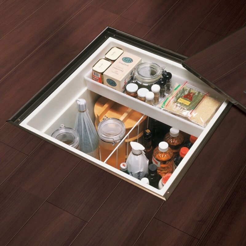 床下収納 標準タイプ 深型600 □-A600-MAJ7 寸法(mm) 606×606×463 抗菌