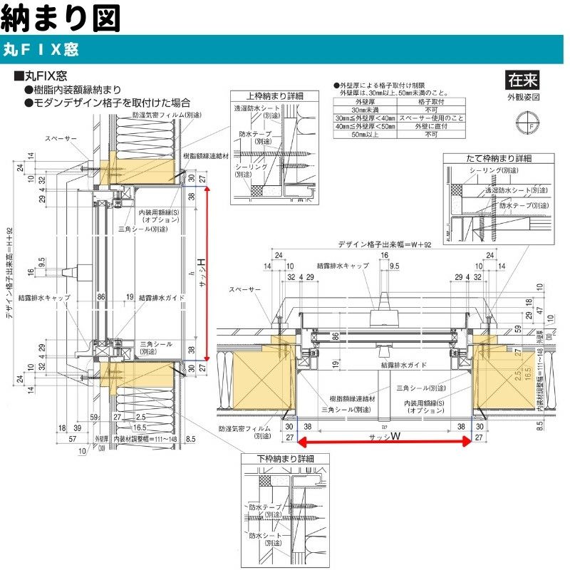 丸ＦＩＸ窓 115115 エピソードⅡ ＮＥＯ W1235×H1235 mm YKKap 断熱 樹脂アルミ複合 サッシ 丸 ＦＩＸ 窓 リフォーム  DIY | リフォームおたすけDIY