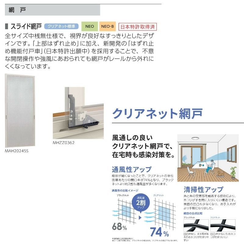 引違い窓 半外付 12805 エピソードⅡ ＮＥＯ－Ｂ W1320×H570 mm YKKap 断熱 樹脂アルミ複合 サッシ 引き違い 窓 リフォーム DIY 10枚目