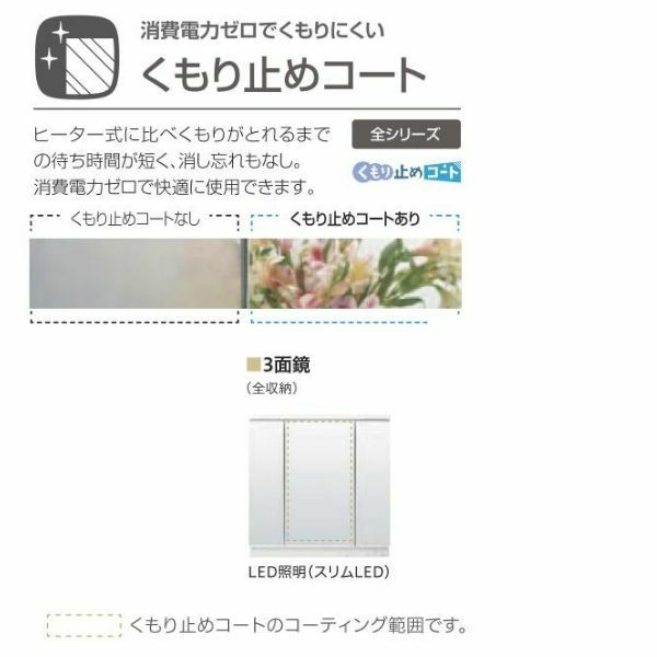 洗面台 LIXIL/INAX Crevi クレヴィ 奥行500 ミラーキャビネット 洗面台 LIXIL/INAX Crevi クレヴィ 奥行500 ミラーキャビネット