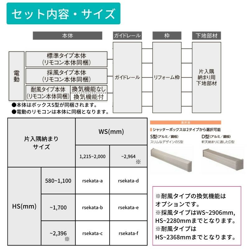 リフォームシャッター 電動  WS2001～2964×HS580～1100mm 片入隅納まり オーダーサイズ LIXIL TOSTEM 簡単 防犯 耐風 アルミサッシ 雨戸 後付け 8枚目