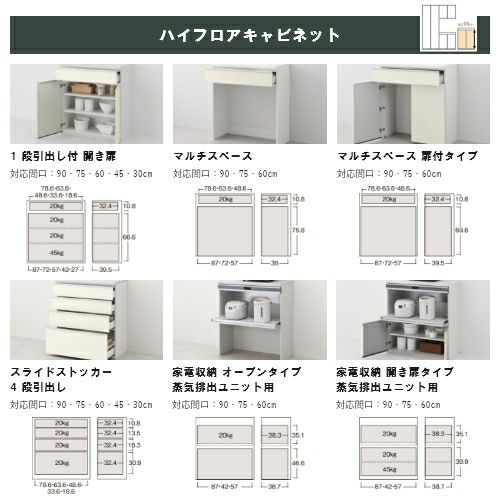 食器棚 システムキッチン収納 ノクト LIXIL 壁付型カウンタープラン ウォールキャビネット付 間口135cm(45L+90cm)  カウンター高さ85cm 奥行45cm グループ3 | リフォームおたすけDIY