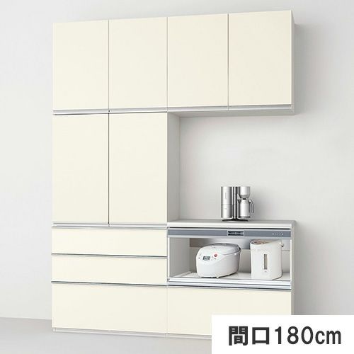 シエラS フロアキャビネット 間口210cm(105+105) カウンター高さ85cm 奥行45cm カップボード リクシル キッチン収納 食器棚  ロータイプ W2100mm グループ2 おしゃれ キッチンボード レンジ台 カウンターキャビネット | リフォームおたすけDIY