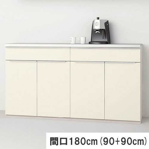 食器棚 システムキッチン収納 ノクト LIXIL ハイフロアキャビネット 間口180cm(90+90cm) カウンター高さ99cm 奥行45cm グループ1