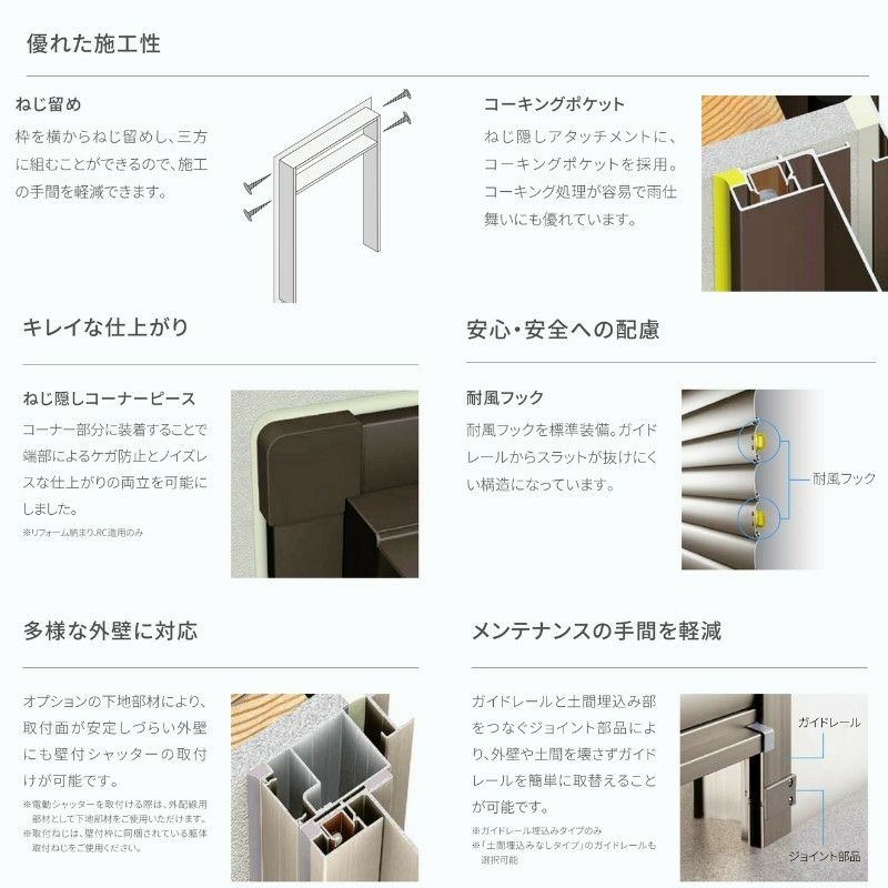 ガレージシャッター 手動 W855～2000×H2001～2400mm 外部付木造用躯体直付 アルミスラット 単窓仕様 オーダーサイズ 住宅用  LIXIL リクシル 車庫 リフォーム DIY