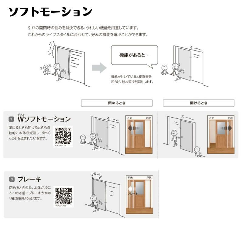 【オーダーサイズ 】室内引戸 上吊方式 リクシル ラシッサD キナリモダン 引違い戸2枚建 AKUH-LZE ケーシング付枠 W1092～1992mm×H1750～2425mm DIY 8枚目
