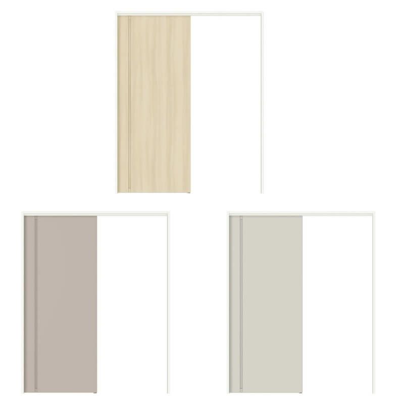 【オーダーサイズ 】可動間仕切り 引戸上吊 リクシル ラシッサD キナリモダン 片引戸標準タイプ AKMKH-LBA ケーシング付枠 W1092～1992mm×H1750～2425mm DIY