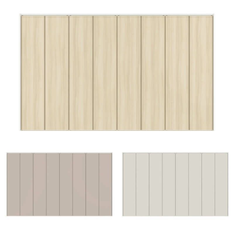 【オーダーサイズ 】クローゼット扉 ドア 8枚折れ戸 ラシッサD キナリモダン レールタイプ LAD ノンケーシング枠 W2747～3648×H1545～2023mm 特注折戸 交換 DIY