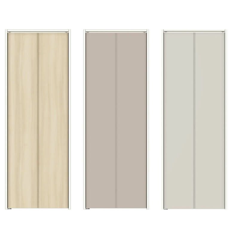 【オーダーサイズ 】クローゼット扉 ドア 2枚折れ戸 ラシッサD キナリモダン ノンレール LAD ケーシング付枠 W542～942×H1545～2023mm 特注折戸 交換 DIY