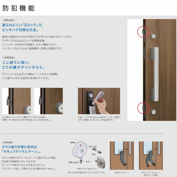 玄関ドア 片開き グランデル2 182型 W939×H2330mm 断熱玄関 スタンダード仕様 ST3 リクシル トステム LIXIL TOSTEM ドア 扉 おしゃれ 交換 リフォーム DIY 9枚目