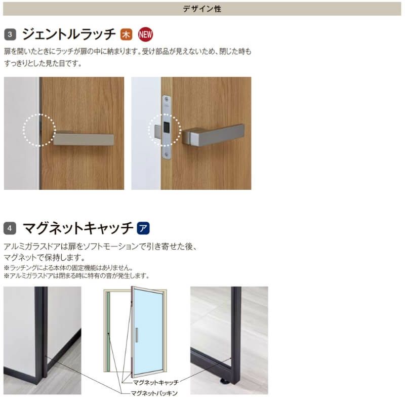 室内ドア 標準ドア ライン枠 3方枠 ラフィス RZA アルミガラス 06524/0724/0824 20000 リクシル LIXIL Raffis 建具 交換 リフォーム DIY 7枚目