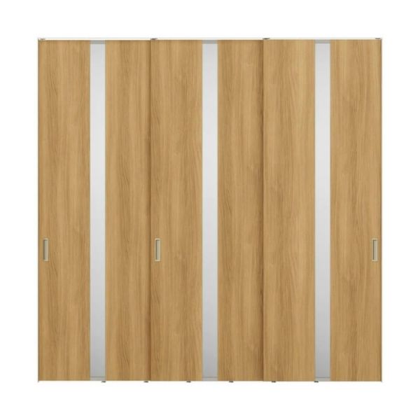 室内引戸 引違い戸3枚建 上吊方式 ライン枠 ラフィス RGW アクリル系パネル 2424 リクシル LIXIL Raffis 建具 交換 リフォーム DIY