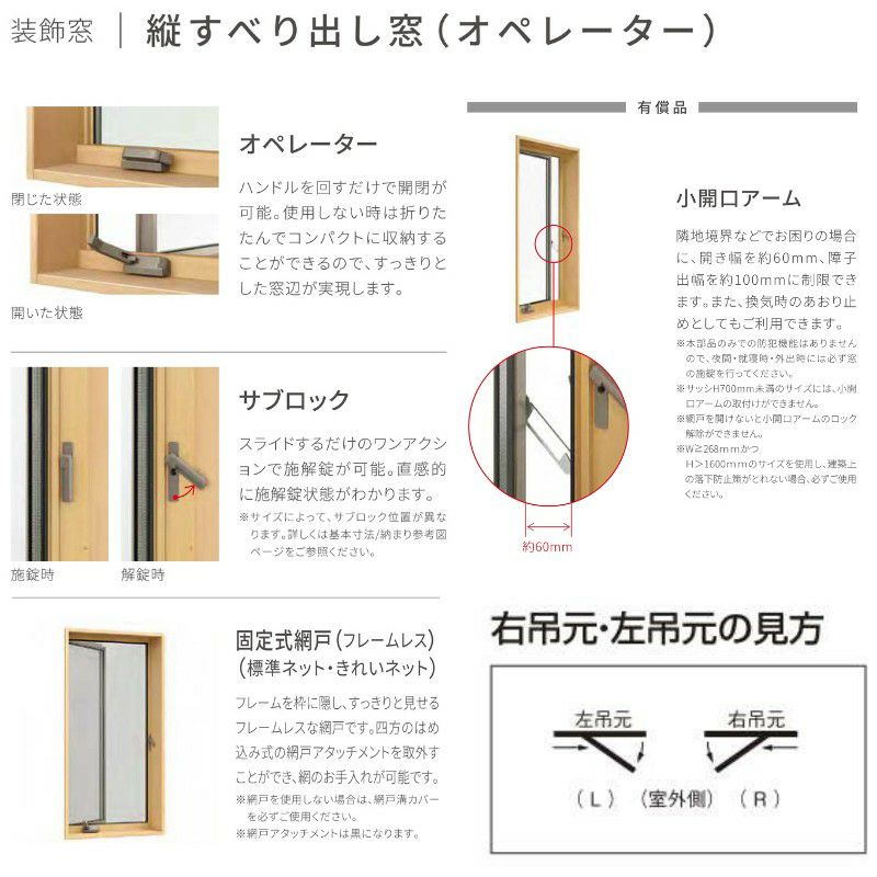 LIXIL 網戸 ブラック 縦すべり(オペレーターハンドル) 03309(S) 【公式