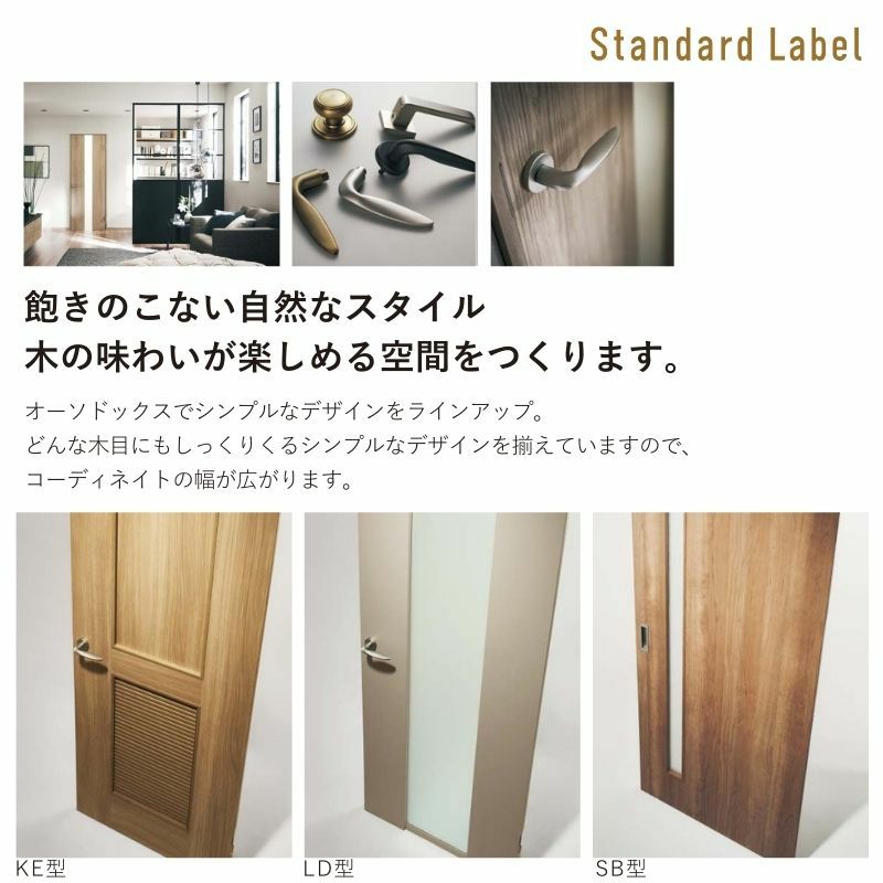 室内開き戸 片開きドア ベリティス 採光タイプ LA型