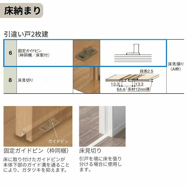 オーダーサイズ LIXIL アルミタイプ 室内引戸 上吊方式 引違い戸 2枚建