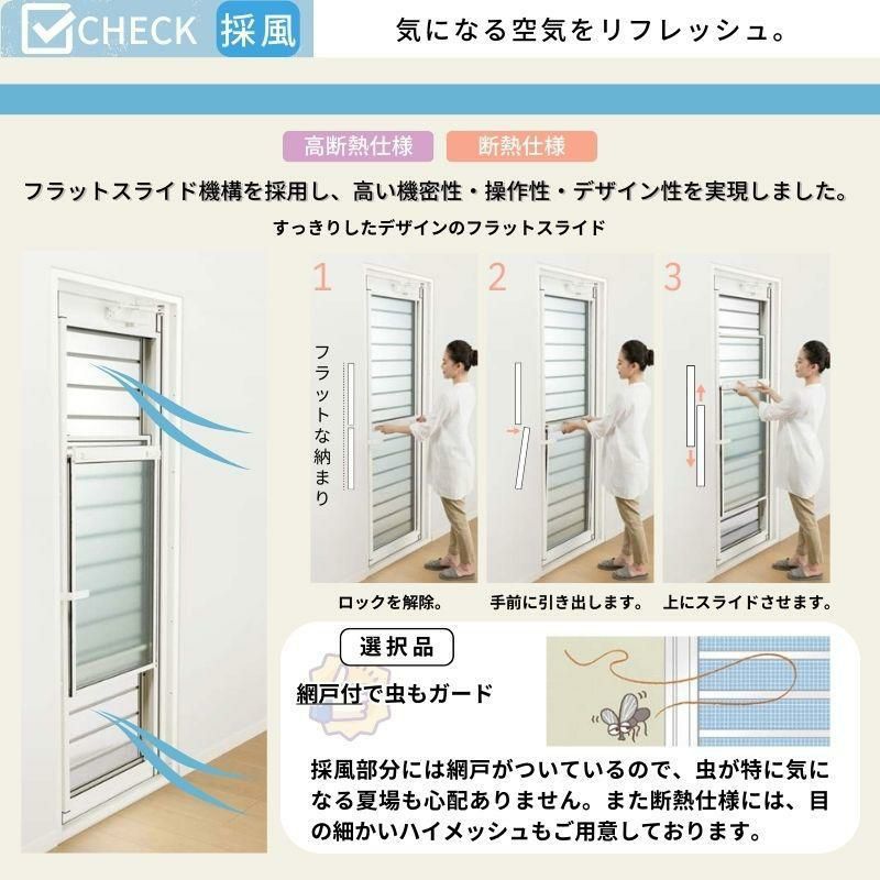 解体品 勝手口サッシ 欄間つき