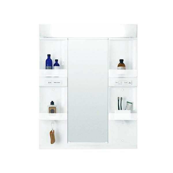 ピアラ ミラーキャビネット 間口W750mm MARE-751XS 1面鏡 スタンダードLED 収納付 全高1900mm用 くもり止めなし 洗面台 リクシル LIXIL INAX イナックス