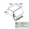 ピアラ アッパーキャビネット(ダウン機構付) 間口W750×D490×H400mm AR1U-755W 洗面台 リクシル LIXIL INAX イナックス 洗面化粧台 リフォーム DIY 2枚目