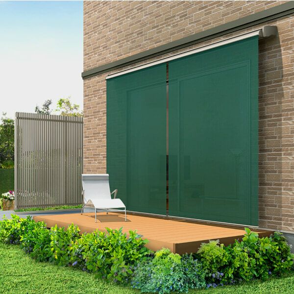 オーニング リクシル 彩風CR型 リモコン式 ポリエステル 1.0間 間口1820mm 出幅1.25m 庇 日除け 窓 後付け 雨よけ おしゃれ リフォーム DIY 5枚目