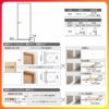 トイレドア 特注 オーダーサイズ ラシッサS LYB ケーシング付枠 W597~957×H1740～2425mm リクシル LIXIL 明かり窓付 錠付き 屋内 オーダー 建具 ドア 木製 おしゃれ 室内ドア 交換 リフォーム DIY 【リフォームおたすけDIY】 3枚目