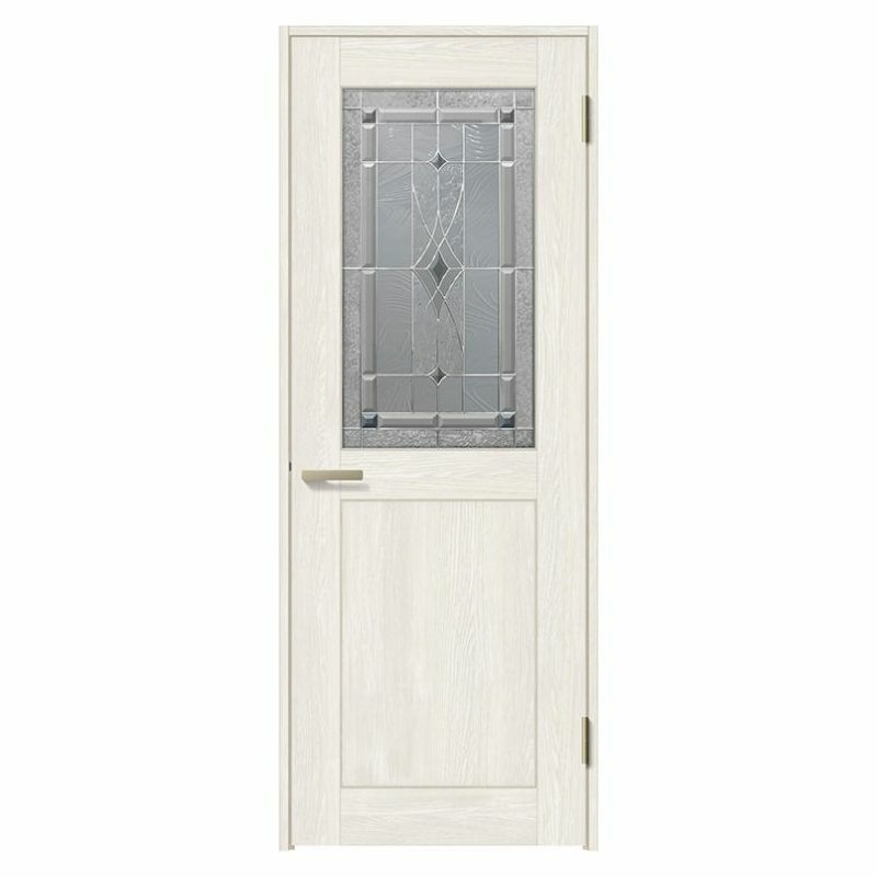 室内ドア 特注 オーダーサイズ ラシッサS 標準ドア LWB ノンケーシング枠 W648～957×H2003～2163mm ステンドガラス入りドア 錠付き/錠なし リクシル LIXIL 屋内 オーダー 建具 ドア 木製 おしゃれ 室内ドア 交換 リフォーム DIY 【リフォームおたすけDIY】