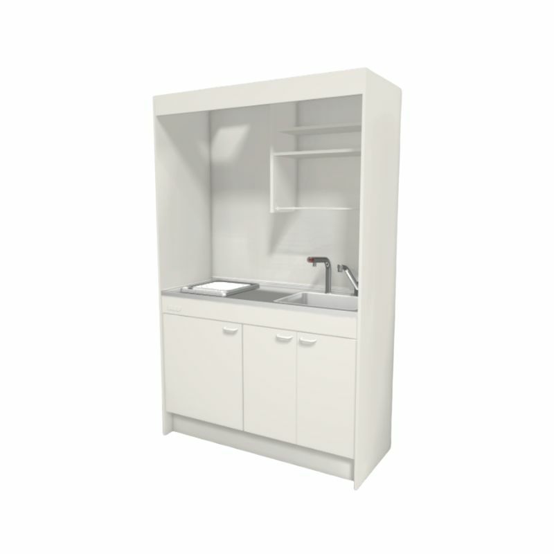 LIXIL ミニキッチン フルユニット 飲料用電気温水器タイプ 間口120cm(1200mm) IHヒーター200V DMK12LKWC(1/2)F200(R/L) 電気温水器セット付で注文可能 コンパクトキッチン 流し台 リフォーム