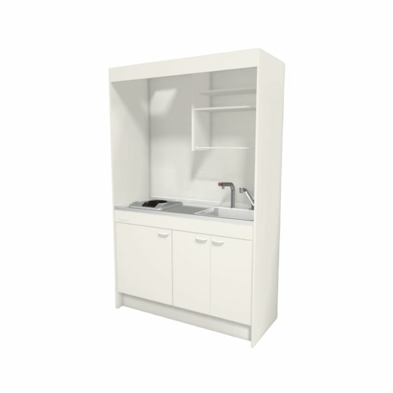 LIXIL ミニキッチン フルユニット 飲料用電気温水器タイプ 間口120cm(1200mm) 電気コンロ200V DMK12LKWC(1/2)A200(R/L) 電気温水器セット付で注文可能 コンパクトキッチン 流し台 リフォーム