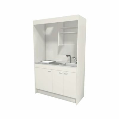 LIXIL ミニキッチン フルユニット 飲料用電気温水器タイプ 間口105cm(1050mm) IHヒーター200V DMK10LKWC(1/2)F200(R/L) 電気温水器セット付で注文可能 コンパクトキッチン 流し台 リフォーム