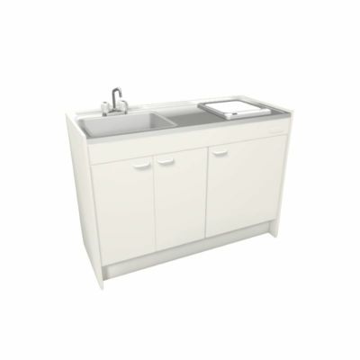 ミニキッチン 間口120cm ハーフユニット 扉タイプ IHヒーター200V