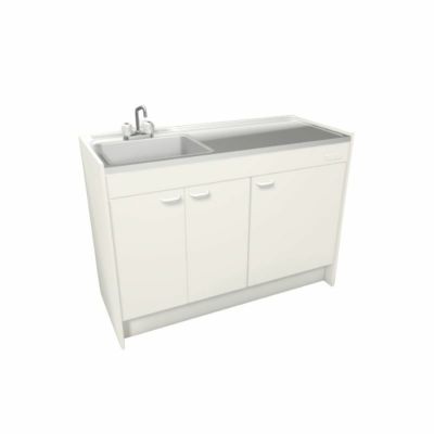 LIXIL ミニキッチン ハーフユニット 扉タイプ 間口90cm(900mm) コンロなし DMK09HEW(B/E)(1/2)NN◆(R/L) コンパクトキッチン 流し台 リフォーム