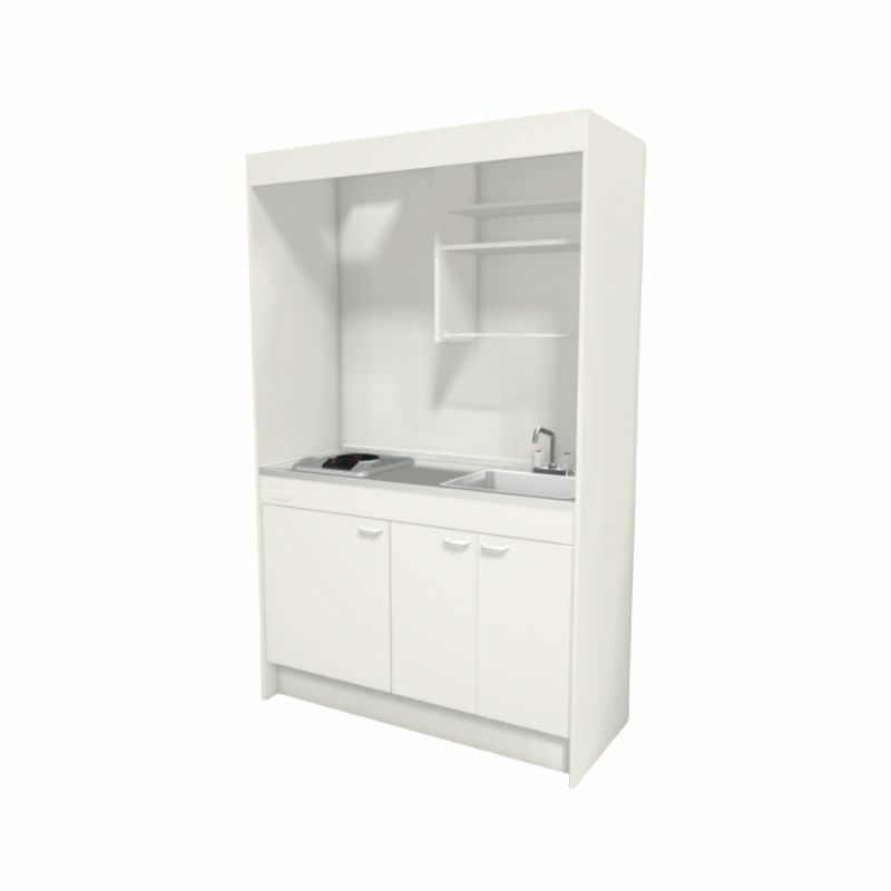 ミニキッチン 間口150cm フルユニット 扉タイプ 電気コンロ200V