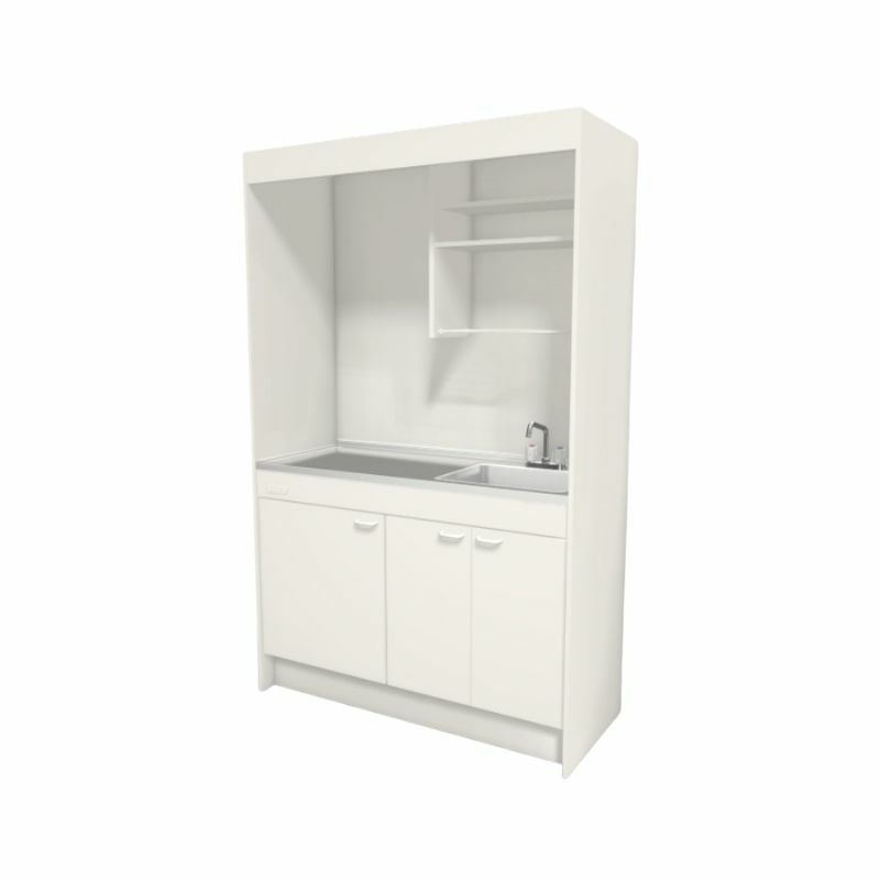 LIXIL ミニキッチン フルユニット 扉タイプ 間口120cm(1200mm) コンロなし DMK12PEW(B/E)(1/2)NN(R/L) コンパクトキッチン 流し台 リフォーム