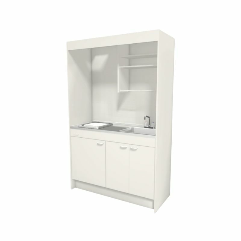 LIXIL ミニキッチン フルユニット 扉タイプ 間口120cm(1200mm) IHヒーター100V DMK12LEW(B/E)(1/2)F100(R/L) コンパクトキッチン 流し台 リフォーム