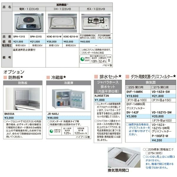 LIXIL ミニキッチン フルユニット 扉タイプ 間口120cm(1200mm) IHヒーター100V DMK12LEW(B/E)(1/2)F100(R/L)  コンパクトキッチン 流し台 リフォーム | リフォームおたすけDIY