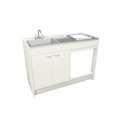 LIXIL ミニキッチン ハーフユニット 冷蔵庫タイプ 間口105cm(1050mm) IHヒーター200V DMK10HFW(B/E)(1/2)F200(R/L) 冷蔵庫付きでの注文可能 コンパクトキッチン 流し台 リフォーム