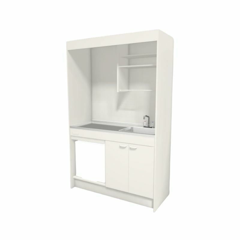 LIXIL ミニキッチン フルユニット 冷蔵庫タイプ 間口90cm(900mm) コンロなし DMK09PFW(B/E)(1/2)NN(R/L) 冷蔵庫付きでの注文可能 コンパクトキッチン 流し台 リフォーム