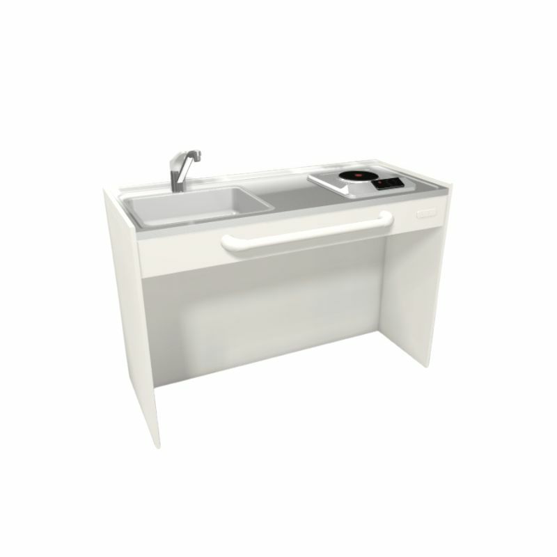 LIXIL ミニキッチン オープンタイプ ハーフユニット 間口90cm(900mm) 電気コンロ100V DMK09HG(W/N)(D)(1/2)A100(R/L) コンパクトキッチン 流し台 リフォーム