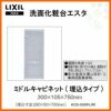 洗面化粧台 LIXIL/INAX エスタ ミドルキャビネット(埋込タイプ) KCD-305PL(R)　 洗面台 リフォーム DIY