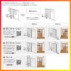 室内引戸 片引戸 標準タイプ Vレール方式  ラシッサ D パレット パネルタイプ LAA ケーシング枠 1220/1320/1420/1620/1820 リクシル トステム インテリア建材 7枚目