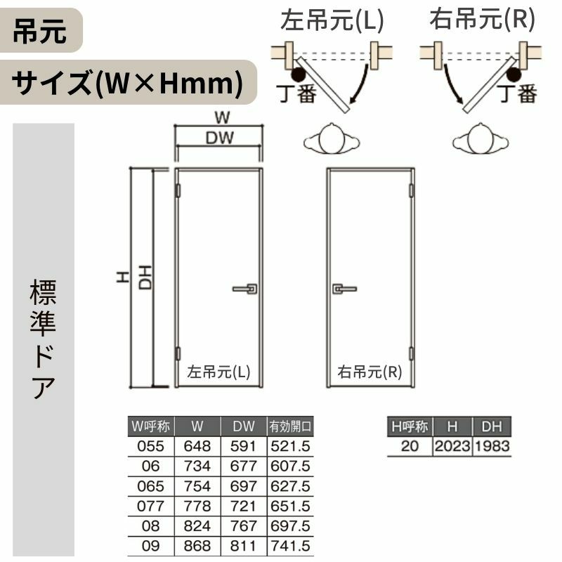 室内ドア ラシッサD パレット 標準ドア LAA ノンケーシング枠 05520/0620/06520/0720/0820/0920 パネルドア 錠付き/錠なし リクシル LIXIL 屋内 セミオーダー 建具 ドア 木製 おしゃれ 室内ドア 交換 リフォーム DIY 【リフォームおたすけDIY】 6枚目