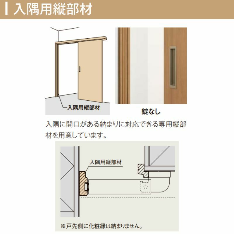 クローゼットドア ラシッサS 引き戸 アウトセット アルミタイプ LZA 1620 W1644×H2023mm リクシル トステム/トステム 引戸 収納 押し入れ 棚 扉 LIXIL/TOSTEM リビング建材 室内建具 扉 戸 DIY 9枚目