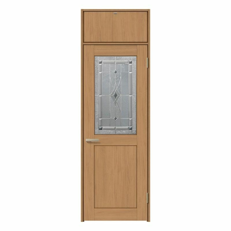 ランマ付 室内ドア ラシッサS LWB ケーシング付枠 0724 W780×H2400mm ステンドガラス入りドア 錠付き/錠なし リクシル LIXIL 屋内 セミオーダー 建具 ドア 木製 おしゃれ 室内ドア 交換 リフォーム DIY 【リフォームおたすけDIY】