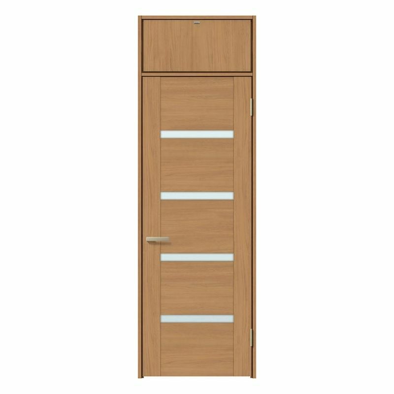 ランマ付 室内ドア ラシッサS LGR ケーシング付枠 0724 W780×H2400mm ガラス入りドア 錠付き/錠なし リクシル LIXIL ランマ ドア 屋内 セミオーダー 建具 ドア 木製 おしゃれ 室内ドア 交換 リフォーム DIY 【リフォームおたすけDIY】