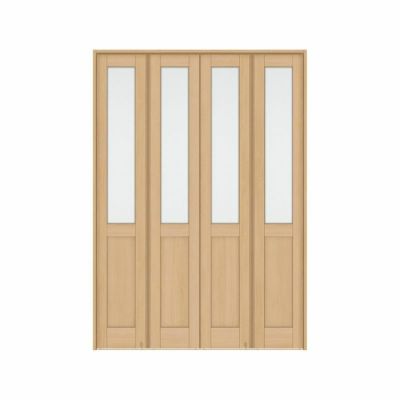 可動間仕切り 4枚建 折れ戸 ラシッサS ガラスタイプ LGA ケーシング枠 1623 W1644×H2306mm リクシル トステム 室内引き戸 折戸 ドア LIXIL/TOSTEM リビング建材 室内建具 居室ドア 戸 扉 リフォーム DIY
