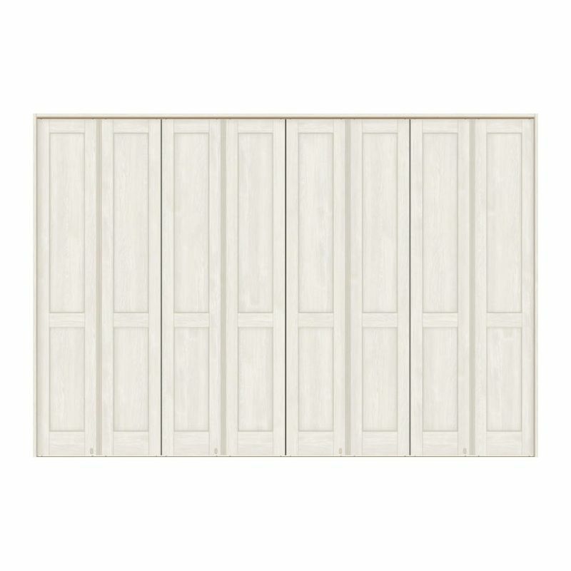 可動間仕切り 8枚建 折れ戸 ラシッサS パネルタイプ LAA ノンケーシング枠 3423 W3386×H2306mm リクシル トステム 室内引き戸 折戸 ドア LIXIL/TOSTEM リビング建材 室内建具 居室ドア 戸 扉 リフォーム DIY