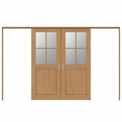 可動間仕切り 引き分け戸 引戸上吊方式 ラシッサS ガラスタイプ LGH ケーシング付枠 3220/3223 リクシル トステム 室内引き戸 上吊り引分け戸 ドア LIXIL/TOSTEM リビング建材 室内建具 居室ドア 戸 扉 リフォーム DIY